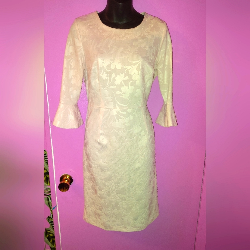 Pink Pastel Embroidered Floral Dress